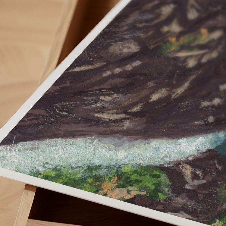 Cairns Far North Queensland Travel Art Print | Gouache Landscape Wall Art