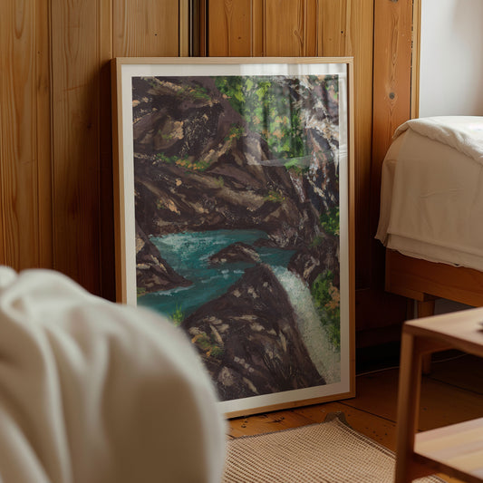 Cairns Far North Queensland Travel Art Print | Gouache Landscape Wall Art